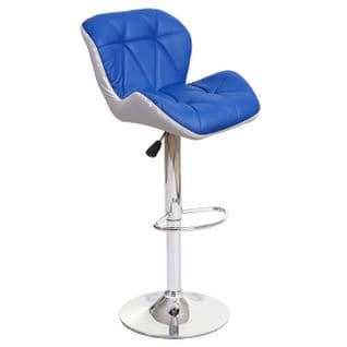 Tabouret De Bar Hwc-a92 Simlicuir Bleu