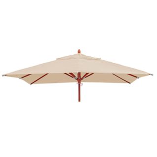 Toile Pour Parasol De Gastronomie En Bois Hwc-c57, 4x4m Polyester 3kg ~ Crème