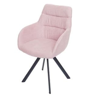 Chaise De Salle à Manger Hwc-j69 Auto-position Velours Rose