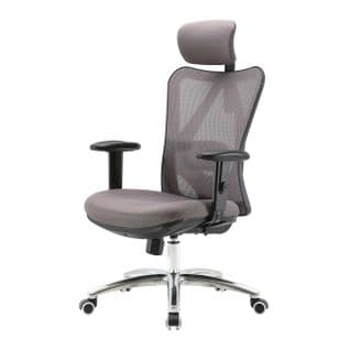 Chaise De Bureau Hwc-j86 Charge Maximale 150kg Sans Repose-pieds Gris