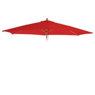 Toile De Rechange Pour Parasol Florida Ø 3m Polyester 6 Baleines Rouge