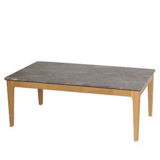 Table Basse Hwc-m55 46x120x70cm Marbre Aspect Pierre Pieds Clairs