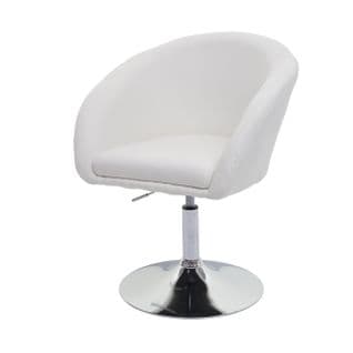 Chaise De Salle à Manger Hwc-f19 Pivotante Crème Blanc