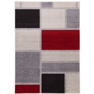 Tapis De Salon Chesso En Polypropylène - Rouge - 150x230 Cm