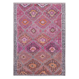 Tapis De Salon Oasis En Coton - Rouge - 160x230 Cm