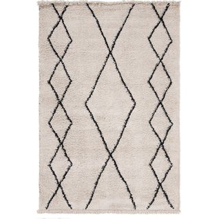 Tapis style berbère BEDOUN - Beige - 60x120 Cm