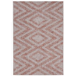 Tapis Intérieur Extérieur Etno En Polypropylène - Rouge Brique - 200x280 Cm