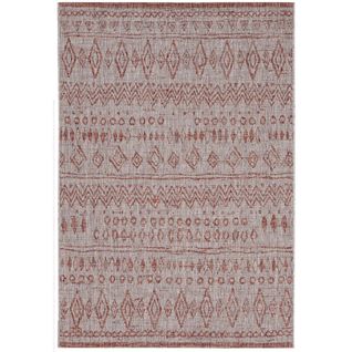 Tapis Intérieur Extérieur Triba En Polypropylène - Rouge Brique - 200x280 Cm