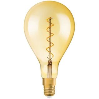Edition 1906 Ampoule LED Standard 160mm Clair Fil Variable Or - 5 W = 28 W - E27- Blanc Chaud