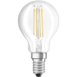 Ampoule LED Sphérique Clair Filament - 4 W = 40 W - E14 - Blanc Chaud