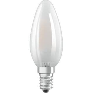 Ampoule LED Flamme Verre Dépoli - 2,5 W = 25 W - E14 - Blanc Chaud