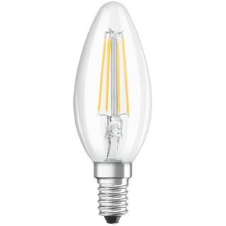 Ampoule LED Flamme Clair Filament - 4 W = 40 W - E14 - Blanc Froid