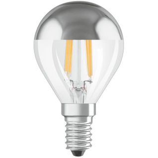 Ampoule LED Sphérique Clair Filament Mirror Or - 4w Équivalent 37 E14 - Blanc Chaud