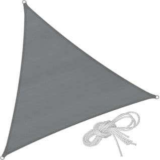 Voile D'ombrage Triangulaire, Gris - 360 X 360 X 360 Cm