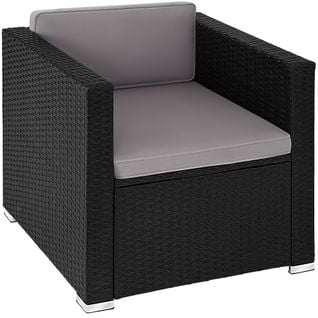 Fauteuil En Rotin Lignano - Noir