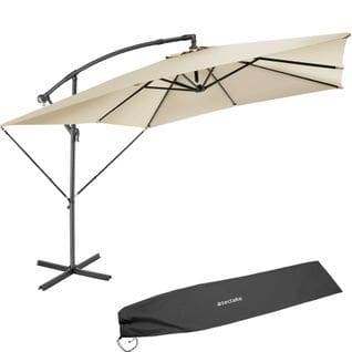 Parasol Apollon Avec Manivelle 2,5 X 2,5 M  - Beige