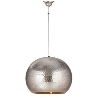 Lampe Suspension Design "factory Style" 47cm Argent