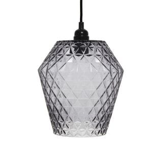 Lampe Suspension Déco "lumi" 27cm Gris