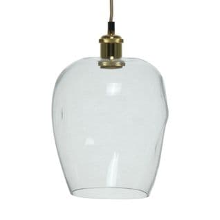 Lampe Suspension Vintage "vicky" 34cm Transparent
