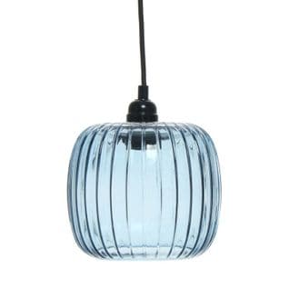 Lampe Suspension Vintage "claudia" 24cm Bleu