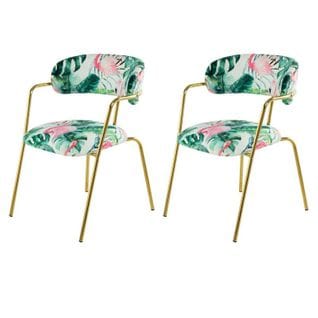 Lot De 2 Chaises Design "forest Ii" 79cm Vert