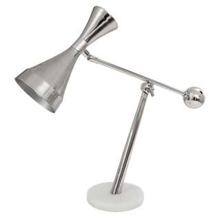 Lampe À Poser Design "adiba" 65cm Argent