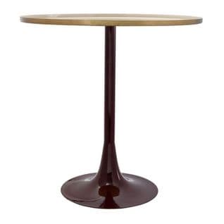 Table D'appoint Design "tami" 51cm Crème et Prune