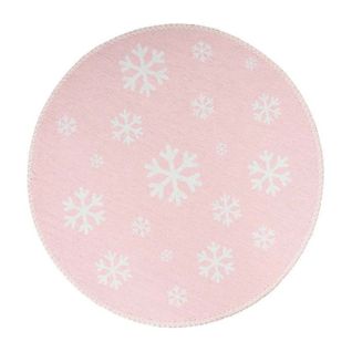 Tapis Rond Enfant Imprimé "bambini Viii" 160cm Rose