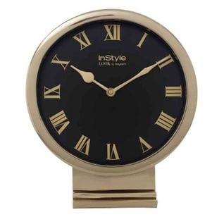 Horloge À Poser Vintage "era" 24cm Noir Et Or