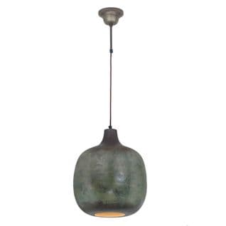 Lampe Suspension Design "mican" 38cm Bronze Foncé