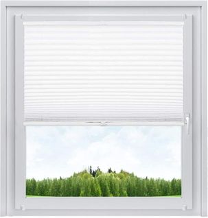 Store Plissé. Sans Perçage Pour Fenêtre Ou Porte.45x100 cm.blanc