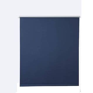 1x Store Enrouleur Occultant. Isolant Thermique Avec Revêtement Sans Perçage. 50x160 cm Bleu.