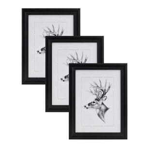 Set De 3 Cadre Photo. Noir. 30x45cm.artos Style En Bois Et Verre.cadre Décoration Pour La Maison.