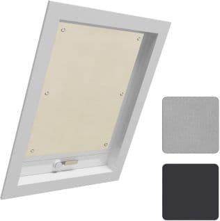 Store Pour Fenêtre.rideau Occultant Avec Ventouses.sans Perçage Protection Solaire.beige.57x100cm