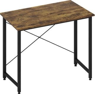 Bureau De Travail,table D'ordinateur,avec Piétement Métallique,en Bois Composé,80x75x40cm,sale