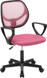 Chaise De Bureau Pour Enfants,chaise D'ordinateur À Roulettes,pivotante,hauteur Réglable,rose