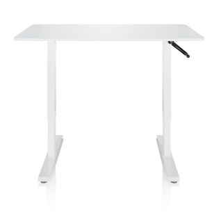 Bureau Assis-debout Stand Cr Blanc