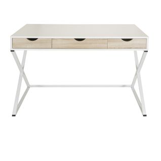 Bureau Easy Flow Iii Blanc/chêne