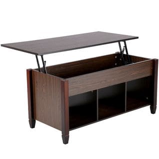 Table Basse Plateau Relevable Table De Salon Rectangulaire