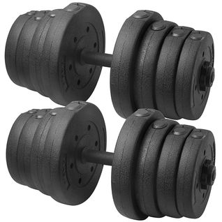 Ensemble De 2 Haltères 30kg Kit D'haltères Réglables Home Training Musclation