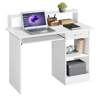 Bureau Informatique Table Pour Étude Blanc