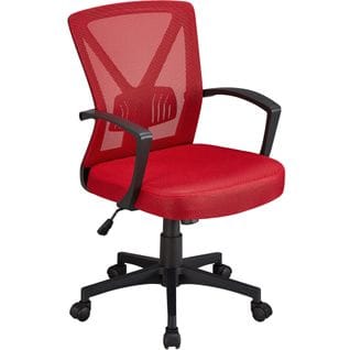 Chaise De Bureau Ergonomique Fauteuil Bureau Pivotant Rouge