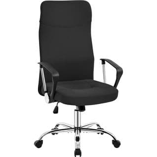 Fauteuil De Bureau Ergonomique En Maille Chaise De Bureau à Roulettes Noir