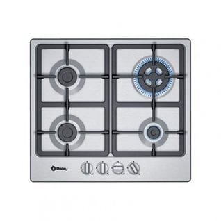 Plaque de cuisson Gaz 4 foyers Inox - 3etx565hb