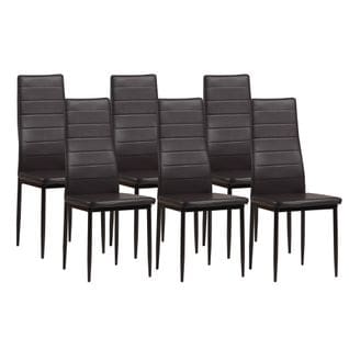 Chaises De Salle à Manger Milano, Lot De 6, Marron