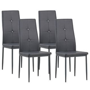 Chaises De Salle à Manger Diamond, Lot De 4, Gris