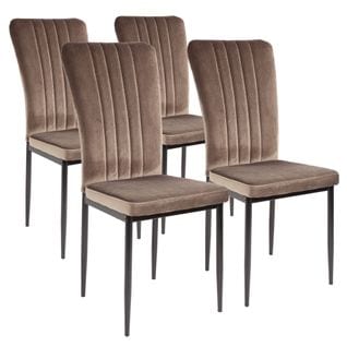 Chaises De Salle à Manger Modena, Lot De 4, Marron