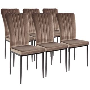 Chaises De Salle à Manger Modena, Lot De 6, Marron