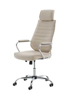 Fauteuil De Bureau  Rako Similicuir Crème