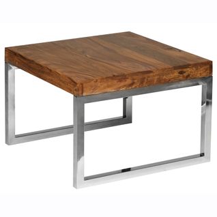 Table D'appoint Bois Massif 60x40x60 cm Bout De Canapé Table De Salon